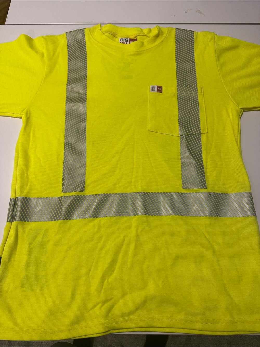 High-Visibility Safety T-Shirt with Reflective Striping